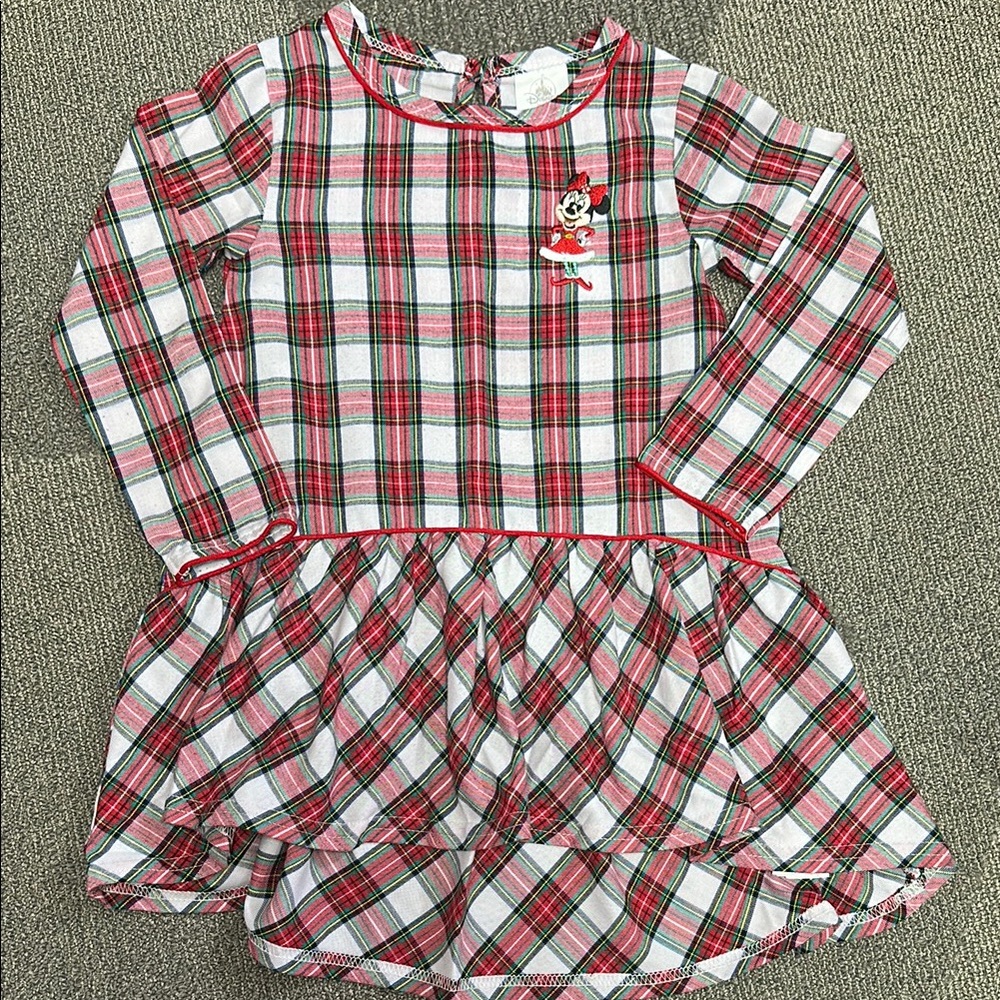 Minnie Mouse Plaid Nightgown Girls 4-5